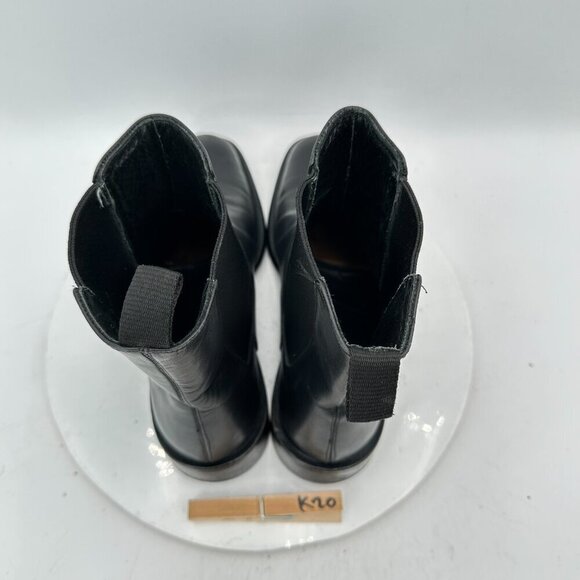 Gucci Men Size 8D Black Leather Side Elastic Pull On Square Toe Ankle Boot - Picture 10 of 12